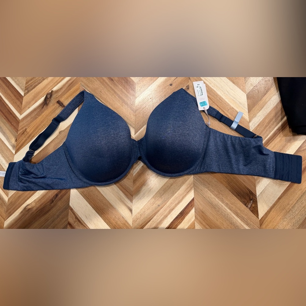 Ambrielle Everyday Full Coverage 40DDD Navy Bra